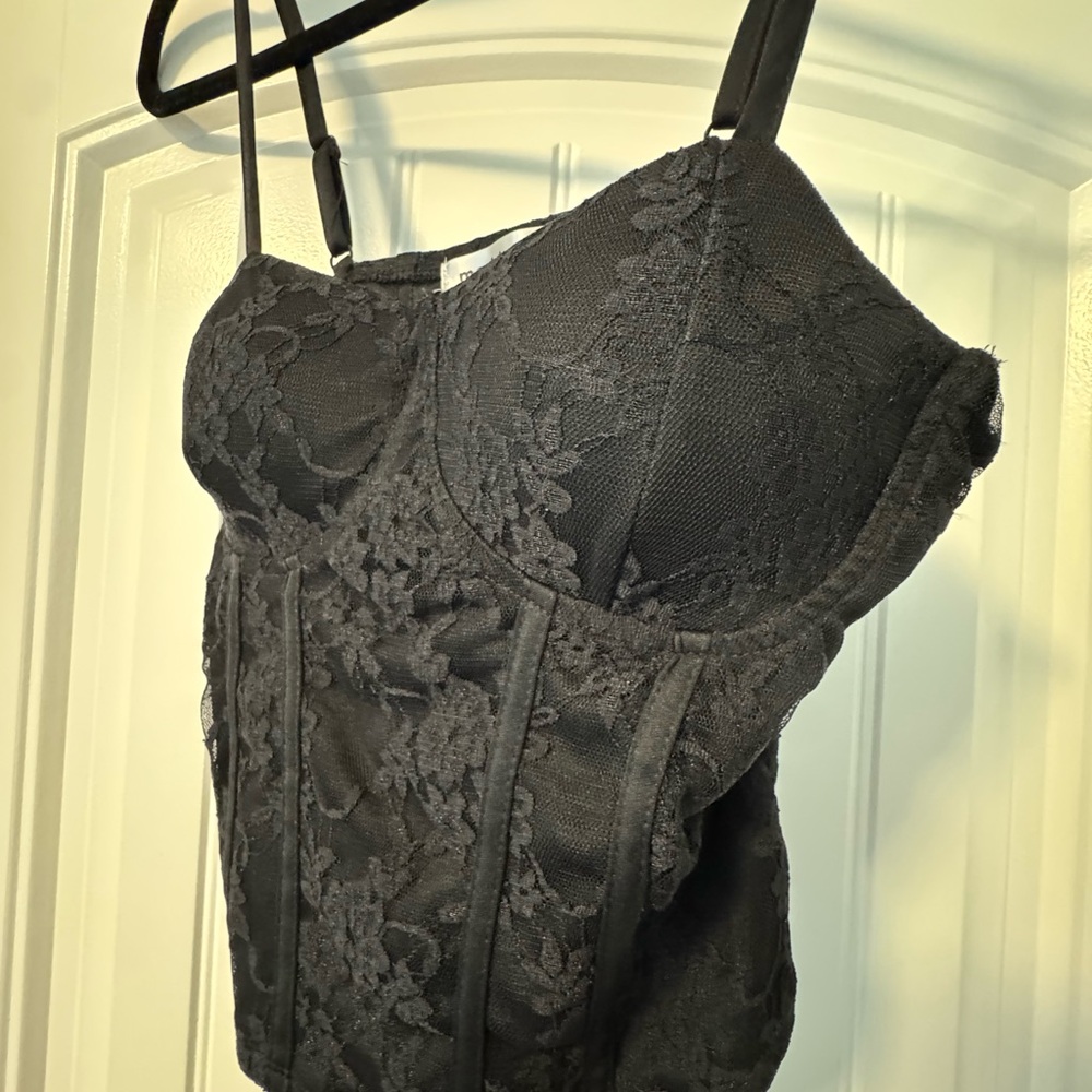 Madden Girl Black Lace Top